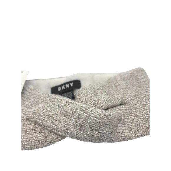 DKNY Fleece-Lined Headband, Ivory , OS - Picture 5 of 8
